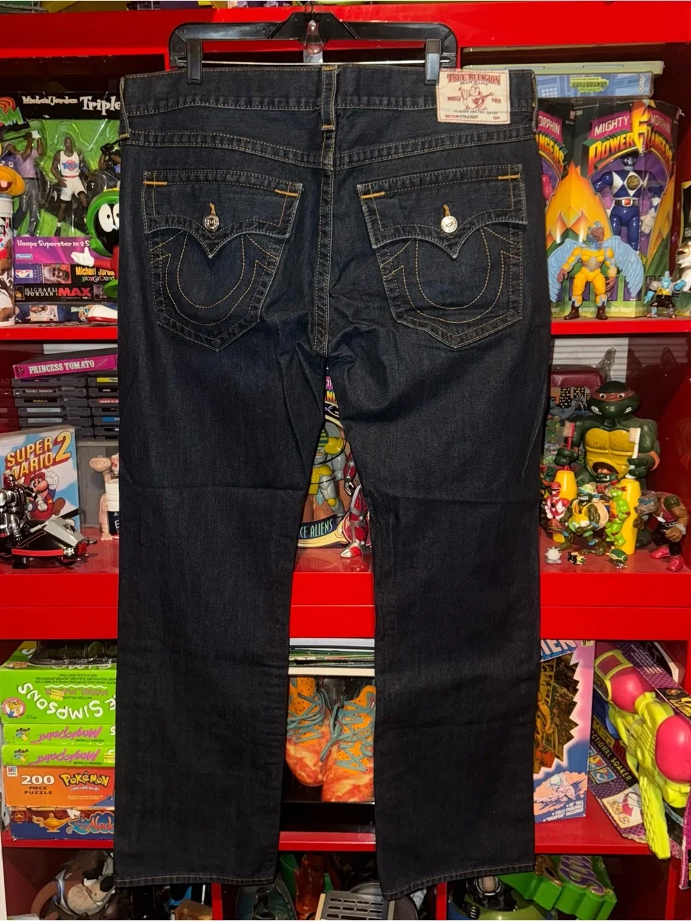 True Religion x Dark Wash Classic Straight Leg Jeans